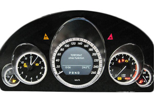 Mercedes C Klasse Temperaturanzeige defekt / Reparatur der Temperaturanzeige