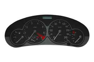 Peugeot 206 Kombiinstrument / Tachoreparatur - Diverse Ausfälle bis hin zum Totalausfall